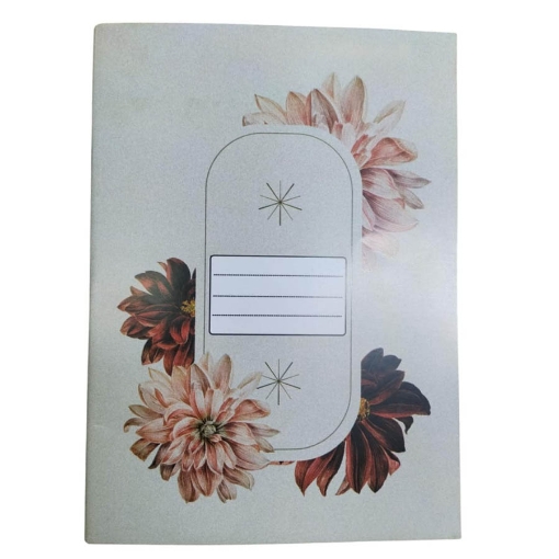 Bild von Schulheft Englisch 60 Blatt, Blumendesign, gestrichener Umschlag 16 × 22,5 – Extra Line