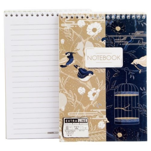 Picture of Extra Line Spiral Notepad, 40 Lined Sheets, 60 gsm, A5 Size