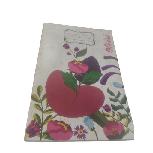 Bild von Universitätsheft, geheftet, englische Lineatur, 100 Seiten, Blumenmuster, Kunstdruckumschlag, A4-Größe – Extra Line