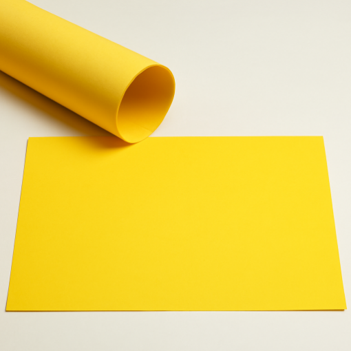 Bild von Gelbes Zeichenpapier, Größe 70 × 100 cm, 220 g/m² – Simba Modell FT-250-22