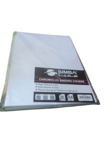 Picture of Pack of White Hammered Paper, 50 Sheets, 250 gsm, A4 Size – Simba Model FT-250-1
