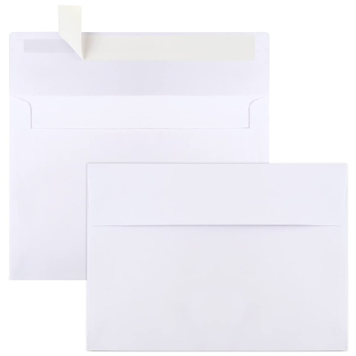 Bild von Weißer Visa-Umschlag, 60 g/m², Größe 7 × 10 cm