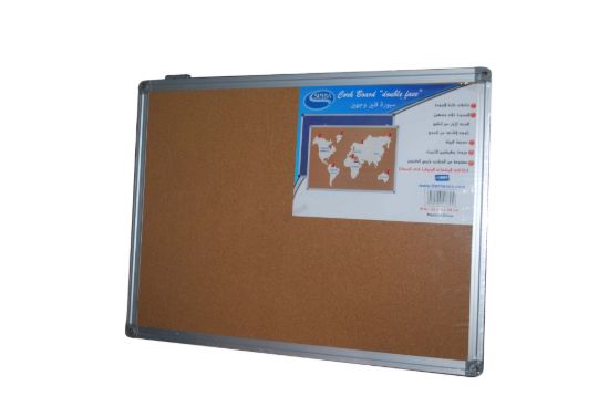 صورة سبورة فلين وجهين (وجه فلين + وجه جوخ) ، مقاس 60 * 90 سم - سيمبا موديل CB9060