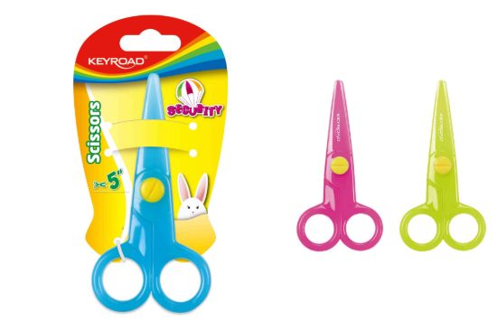 صورة مقص أطفال بلاستيك كارت 12.5 سم كي رود موديل KR970962 