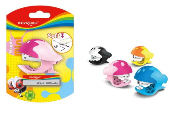 صورة دباسة صغيرة سوفت 20 ورقة + علبة دبوس مقاس 6/ 26 ، 1 قطعة على كارت – كي روود موديل KR971301