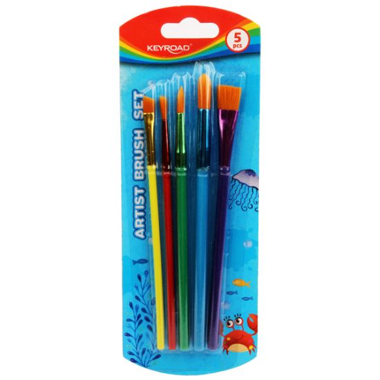 صورة طقم فرش رسم كارت 5 قطعة مقاسات (10,8,4,2) - كى رود موديل KR971857