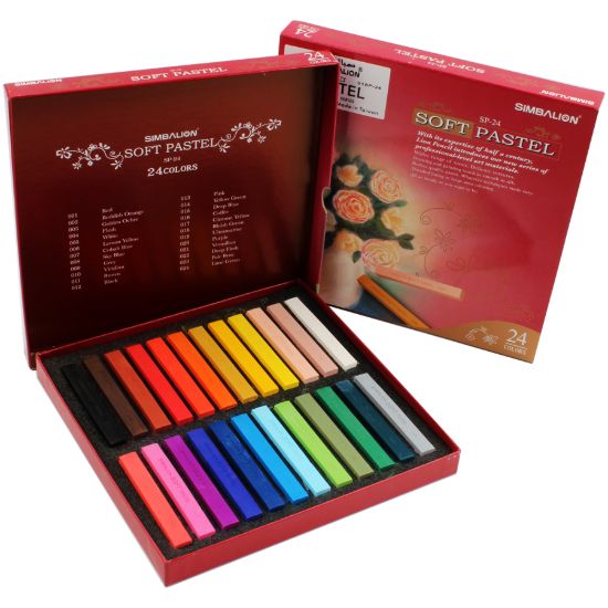 صورة ألوان باستيل سوفت 24 لون درجات سمباليون موديل 01 - SP - 24