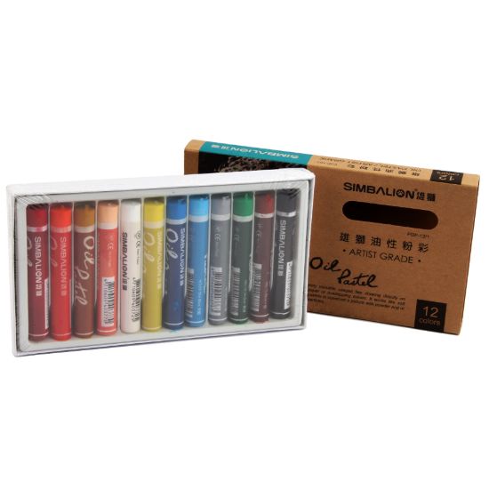 صورة ألوان باستيل أويل 12 لون درجات – سمباليون 01- PO- P12 - 1