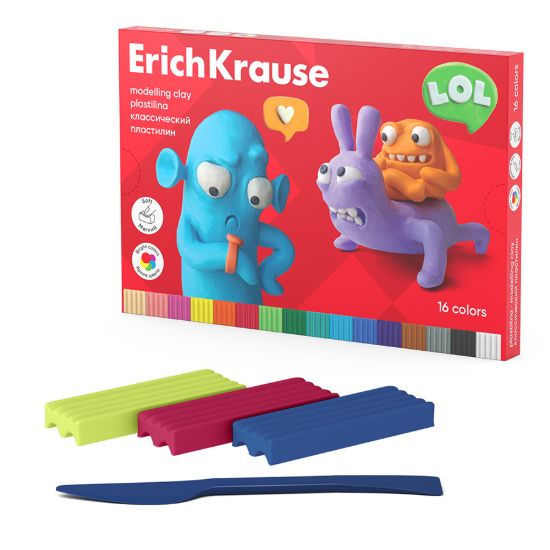 صورة عبوة صلصال جولي فريندز - 16 قطعة - 288 جرام + أداة للتشكيل