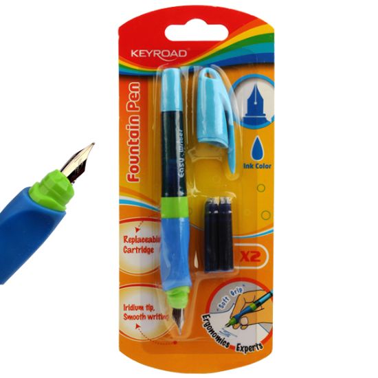 صورة طقم قلم حبر فوانتين + 2 خرطوشه غيار، قطعة على كارت - كى رود موديل KR971233