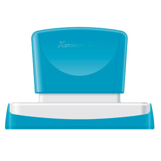 صورة ختم أوتوماتيك ضاغط بالسيريل أحمر 78 * 28 ملم – X stamper Q24