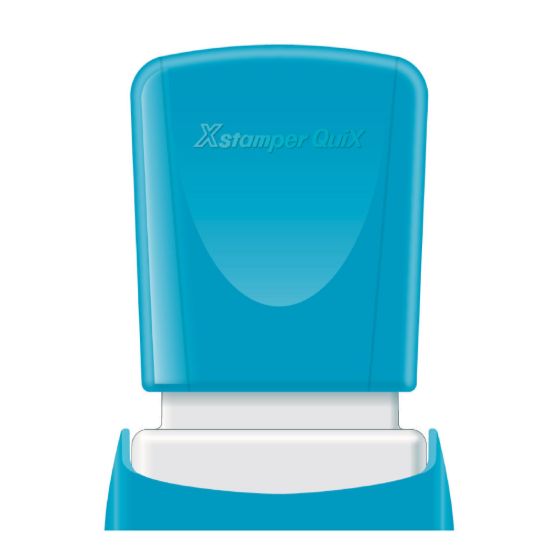 صورة ختم أوتوماتيك ضاغط بالسيريل أحمر 11× 25ملم – X stamper- Q04