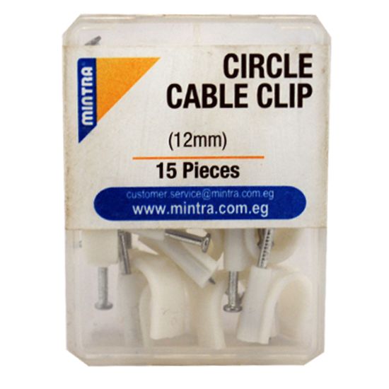 صورة عبوة كليبس سلك بلاستيك مستدير F12، 15 قطعة - مينترا 94457