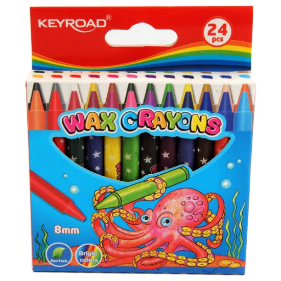 صورة ألوان شمع 24 لون 8 مم كي رود موديل  KR971558