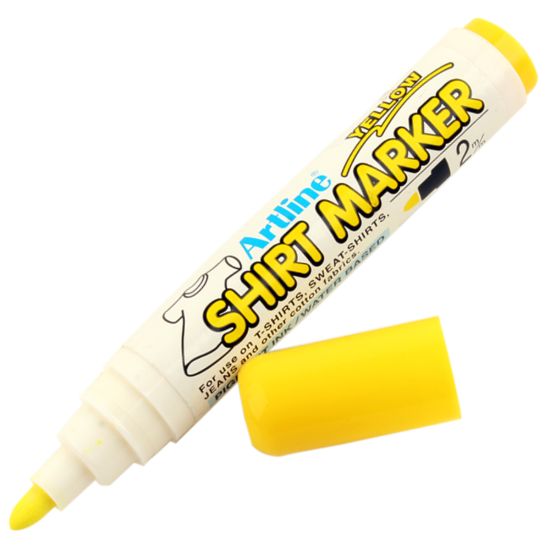 صورة قلم ماركر أصفر للتيشرت – آرت لاين EKT-2