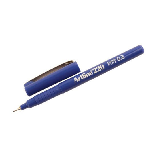 صورة قلم فلوماستر سن ريشة 0.2 ملم أزرق – ارت لاين EK220N
