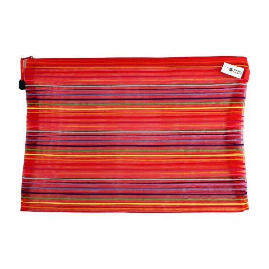 صورة حافظة بسوستة مقلم  أحمر مقاس A3 سيمبا موديل QCD- A3