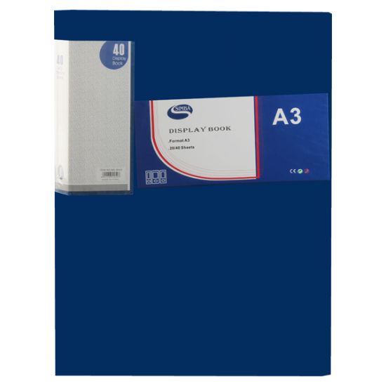 صورة هولدر بلاستيك ألوان متعددة 40 جيب A3 - سيمبا