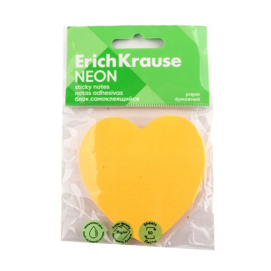 صورة بوست ايت اريك كراوس - برتقالي فسفوري شكل قلب 50 ورقة - موديل 61727